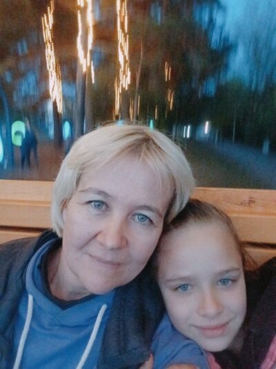 Ольга с Сашей.