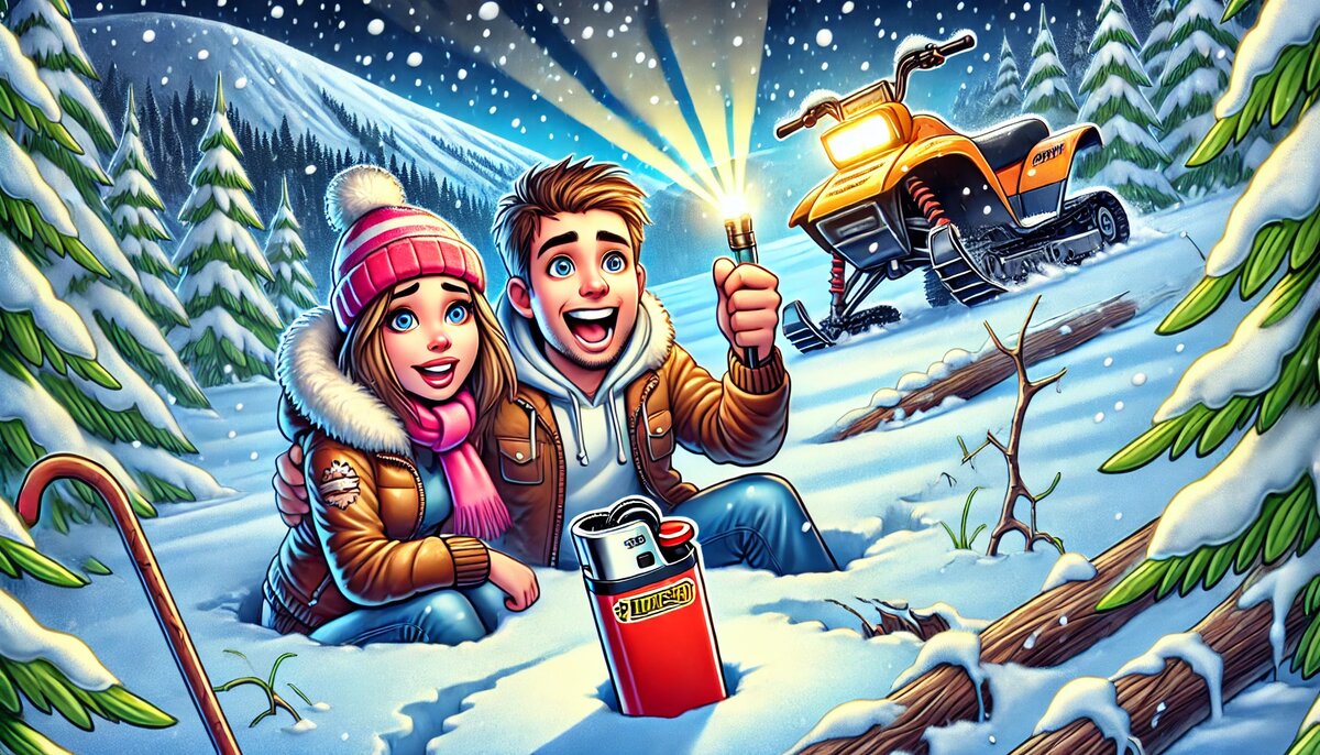 Копеечная китайская зажигалка: маяк в снежной пустыне