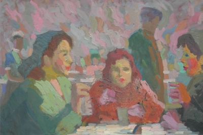 Художник Игорь Снегур. Рабочее кафе. 1956