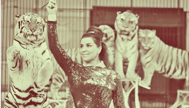 Назарова во время представления.