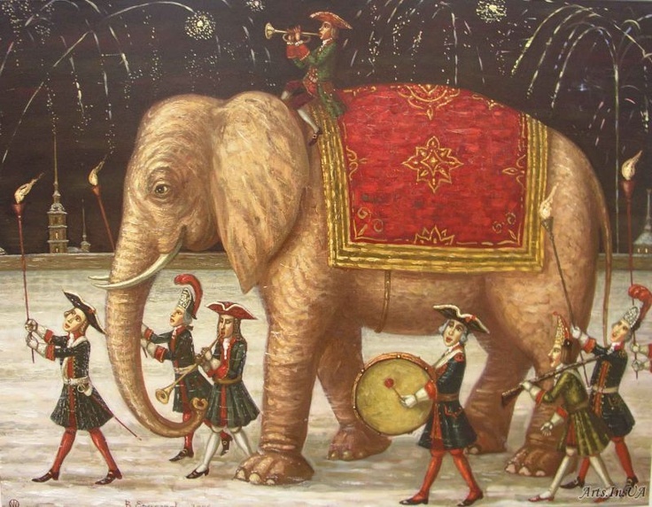 Подарок персидского Шаха.  Картина Виталия Ермолаева. Источник: Янедкс Картинки