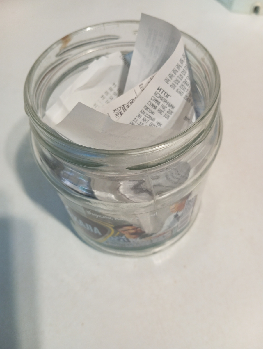 Мои чеки. Фото автора