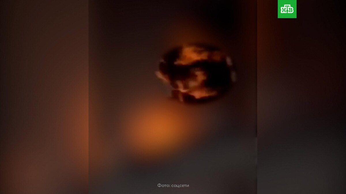    Возгорание топлива произошло в Орловской области    из-за    массированной атаки БПЛА