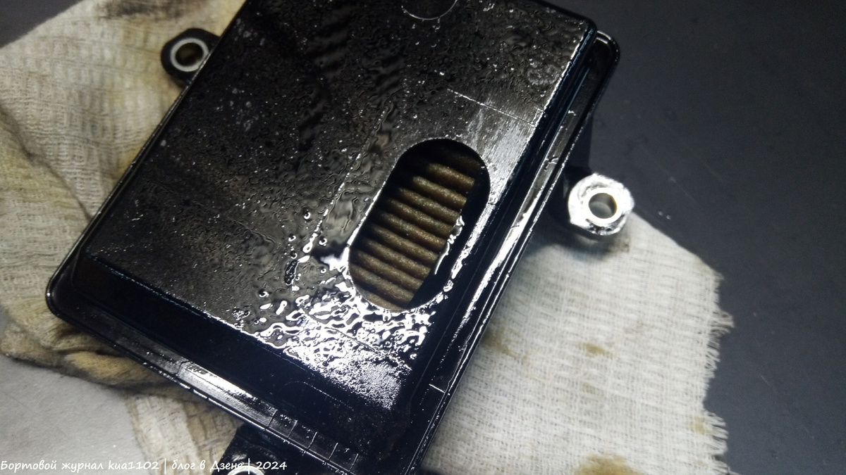 Демонтированный фильтрующий элемент с моей коробки передач. Автор фотографии kua1102