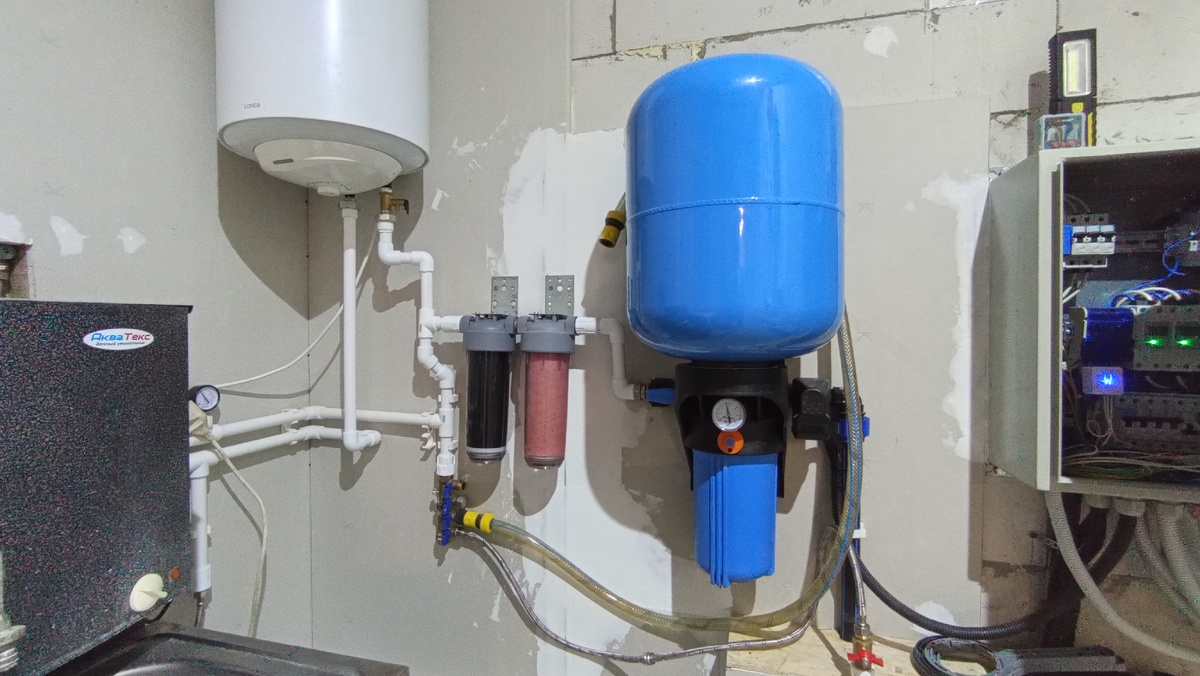 Водоснабжение, сейчас после переделки.