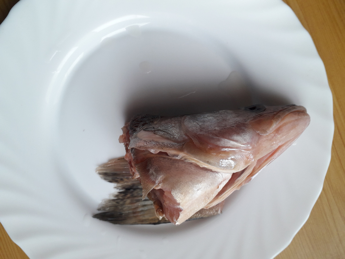 Фото 2б. Голова судака для ухи