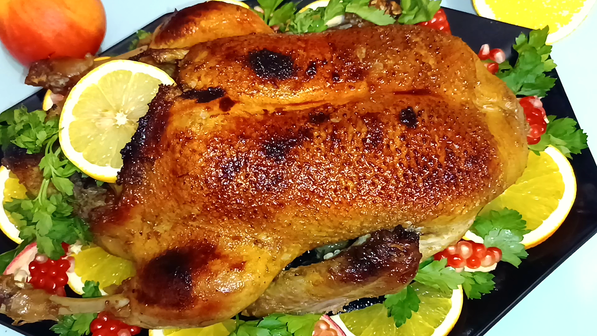 ✨ Утка с яблоками в медово-горчичном маринаде - настоящий деликатес