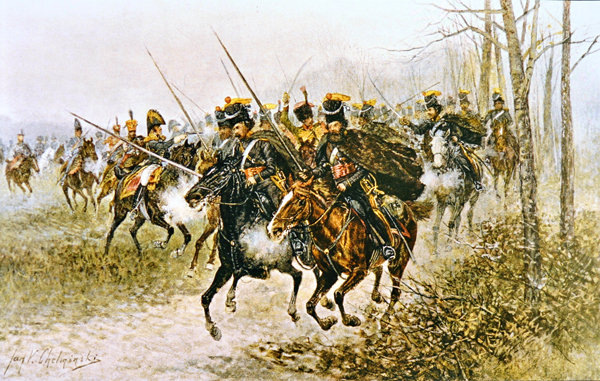 Combat de Gorodnia, 25 octobre 1812 (худож. Jan Chełmiński)