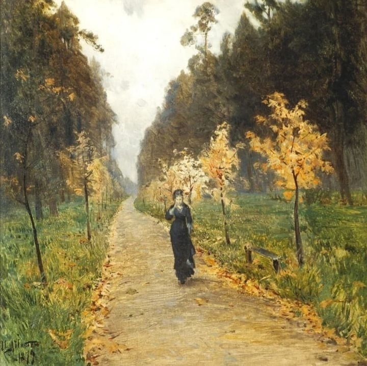 #painting #живопись #Isaak_Levitan_Autumn_day_Sokolniki #Исаак_Левитан_Осенний_день_Сокольники