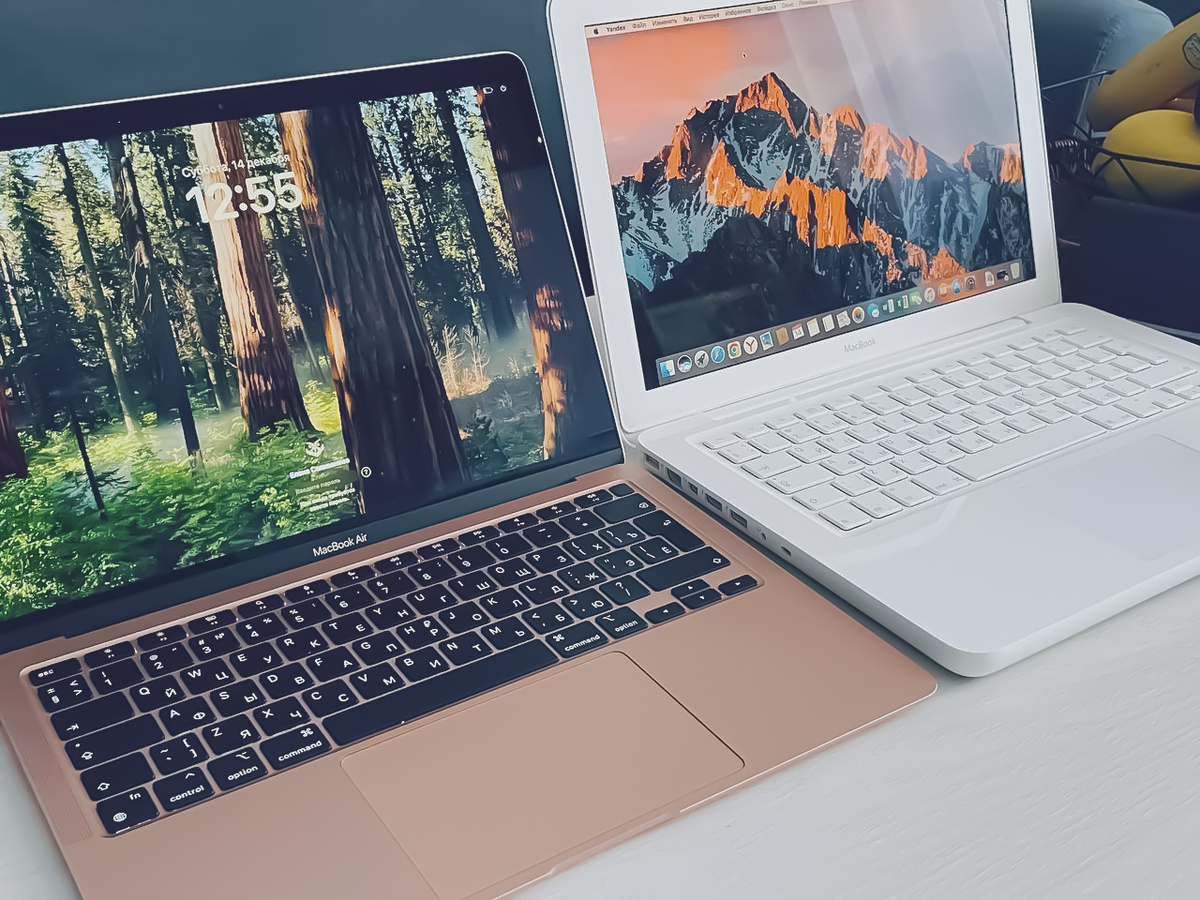 MacBook Air М1 с предком из далекого 2010