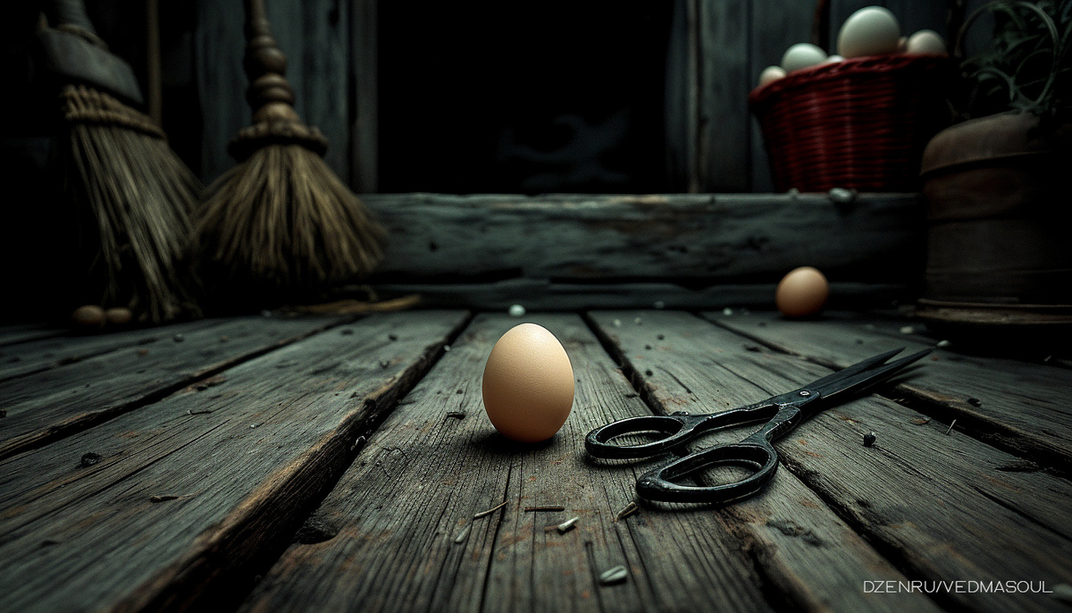 Авторское изображение @vedmasoul. Cгенерировано ИИ. Порча, подклад