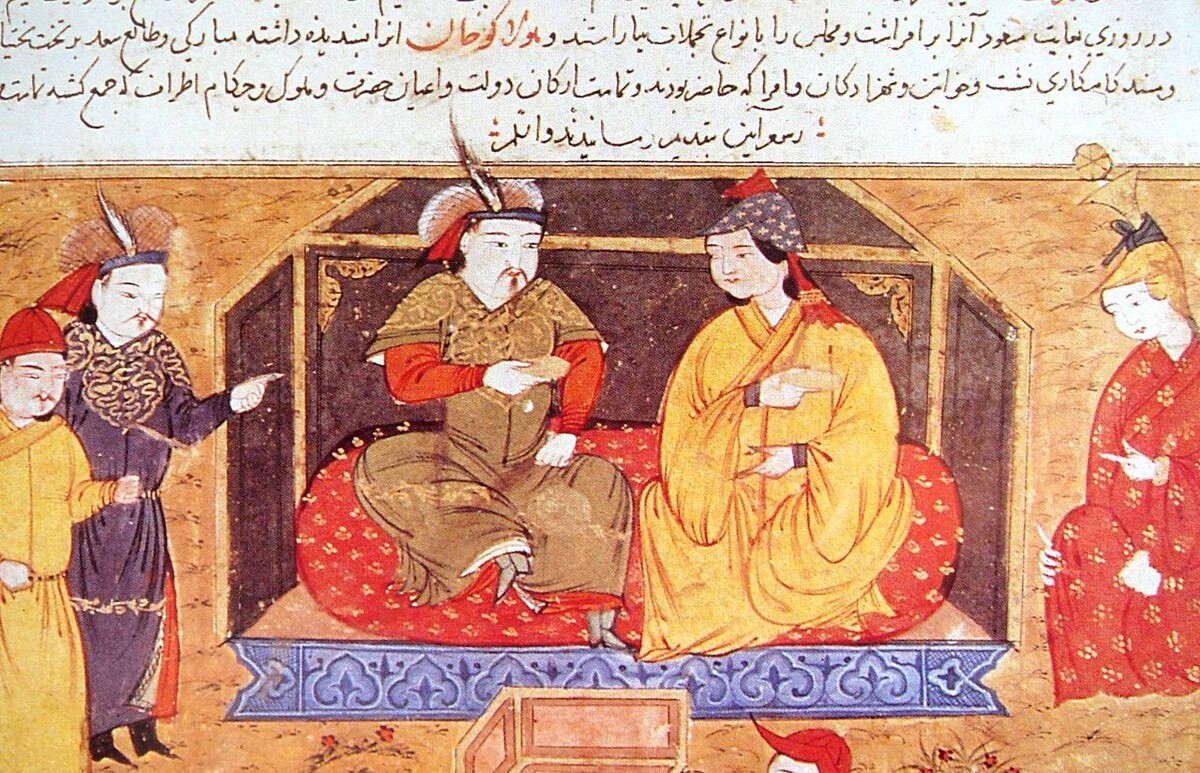   Хулагу и Докуз-хатун. Рукопись Джами ат-таварих, XIV век