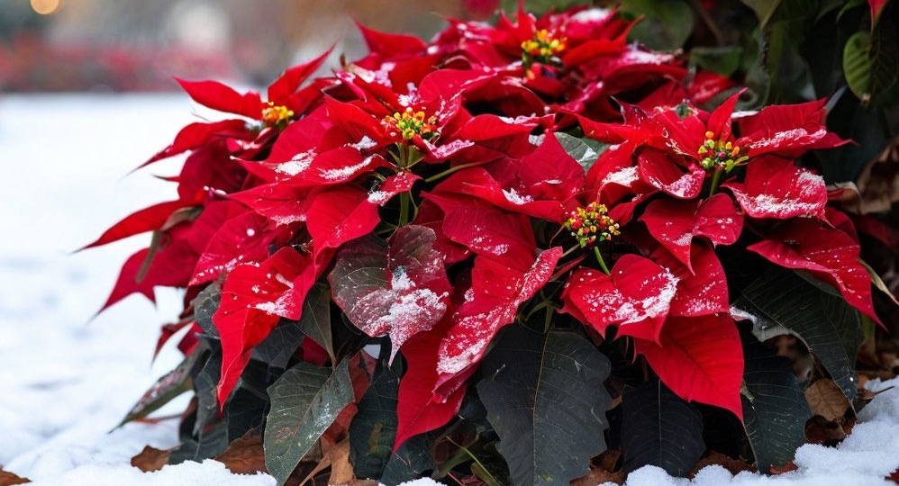 Пуансеттия или Рождественская звезда: Как выбрать здоровую пуансеттию и правильно ухаживать за ней после покупки?