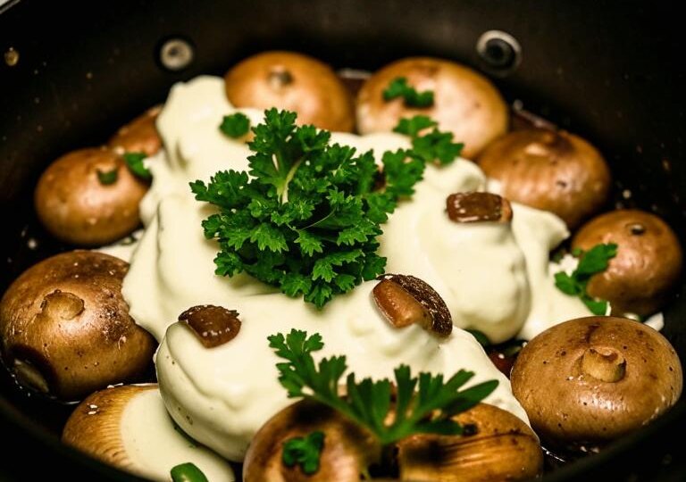 ГОРЯЧАЯ ЗАКУСКА ИЗ ШАМПИНЬОНОВ