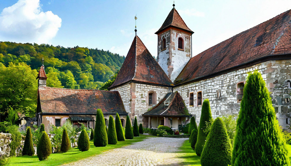 Средневековый монастырь в Германии I
