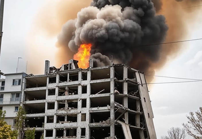Взрыв в многоквартирном доме