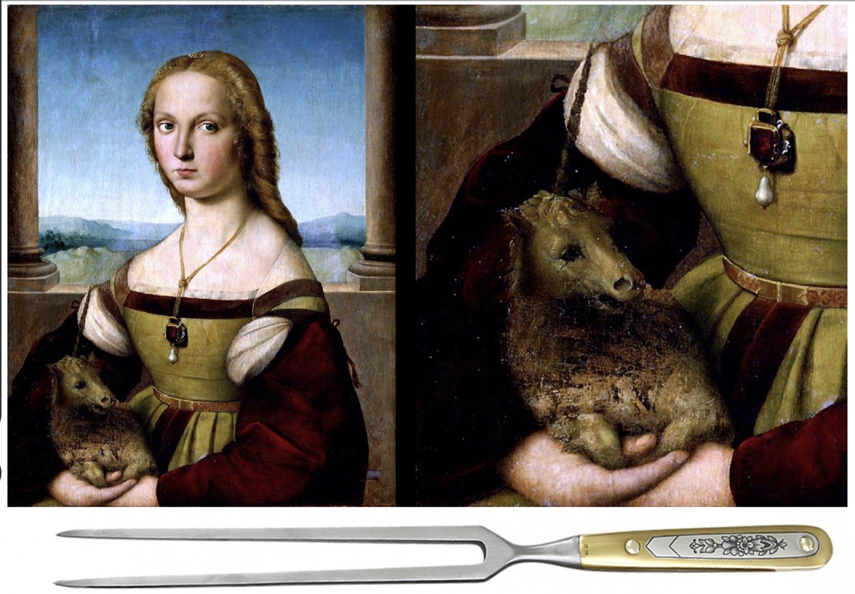 Рафаэль Санти, «Дама с единорогом»