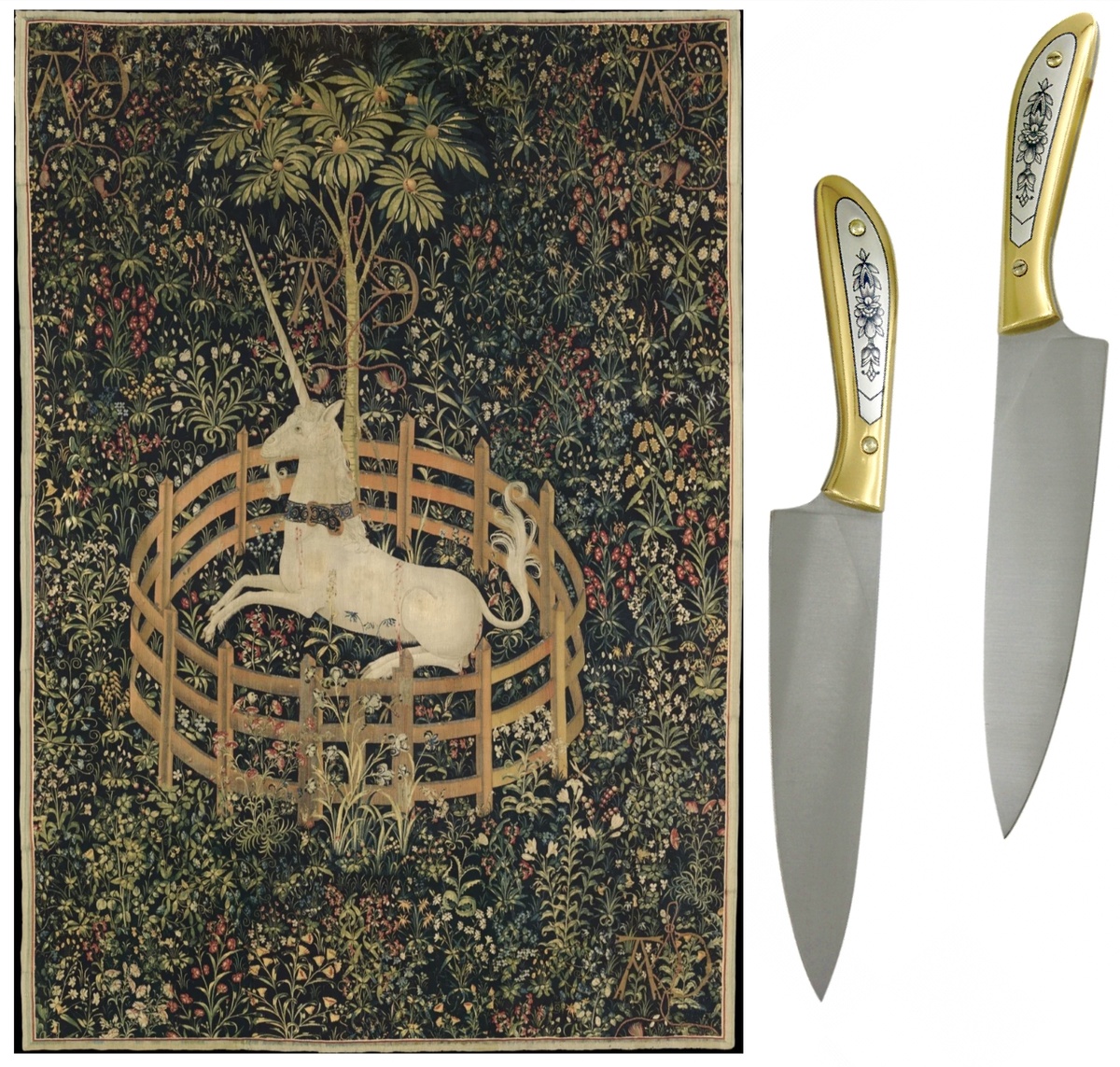 Гобелен "Охота на единорога. Единорог в плену и больше не мертв"