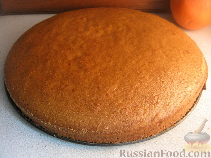 крупа манная, мука, сок апельсиновый, масло растительное, сахар, цедра апельсиновая, сода