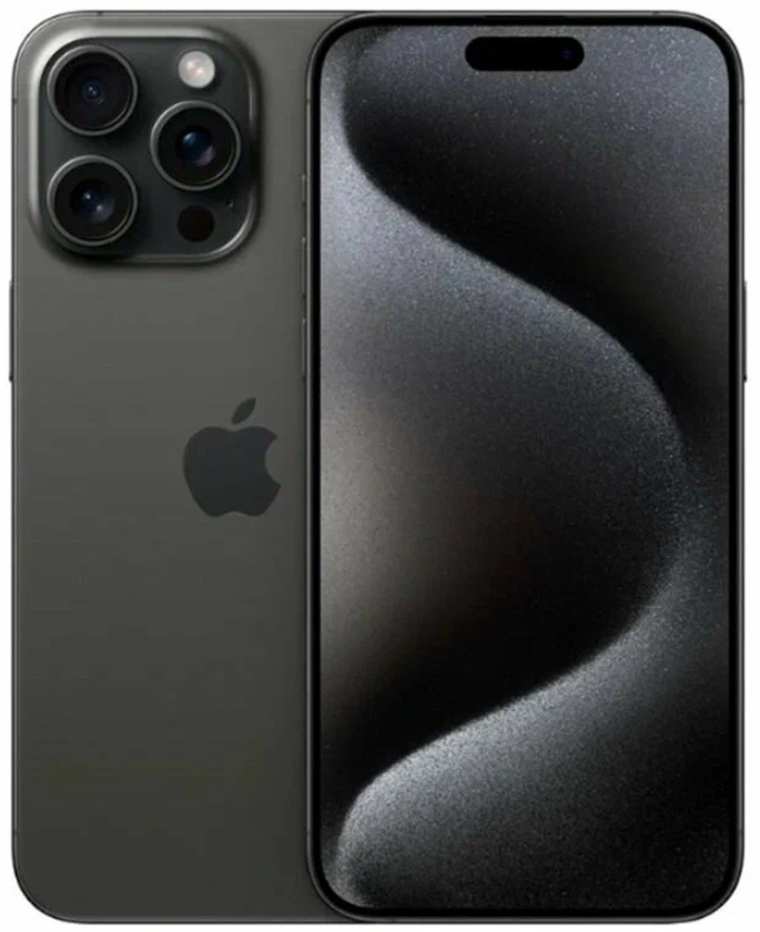 Смартфон Apple iPhone 15 Pro Max 256GB, Black Sim+ESim