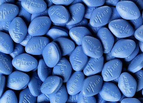 Характерный вид таблеток Виагра