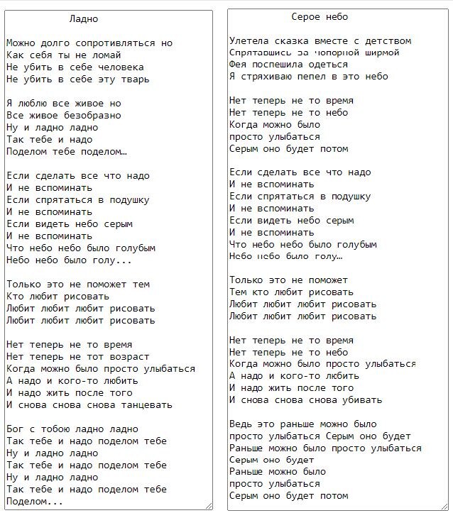 текст похож, за исключением нескольких предложений