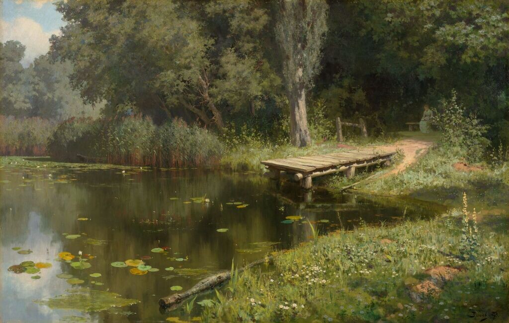 В.Д. Поленов. "Заросший пруд", 1879 г. Источник https://my.tretyakov.ru/app/masterpiece/8420