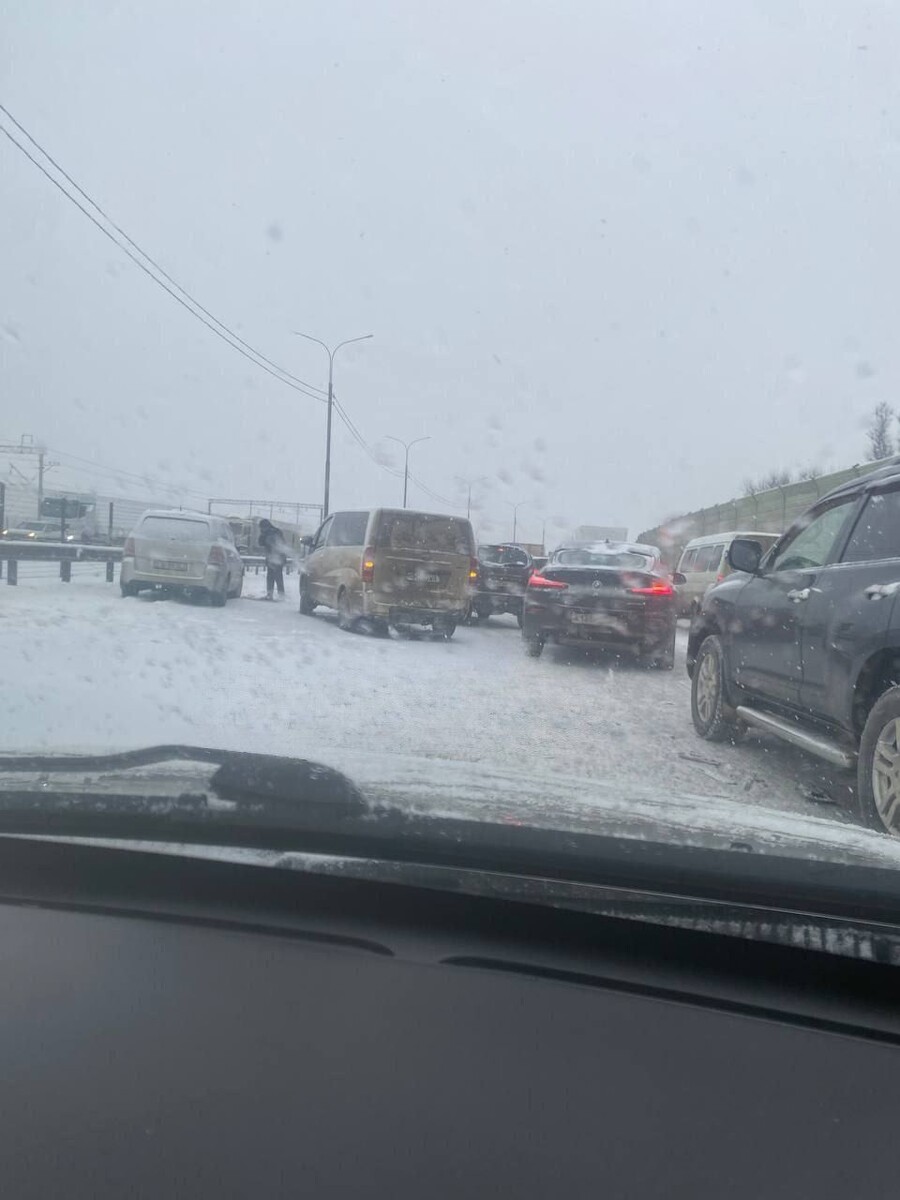    Авария на 32-ом км трассы "М-4 Дон" – Домодедово . Источник: t.me/domodedovo365