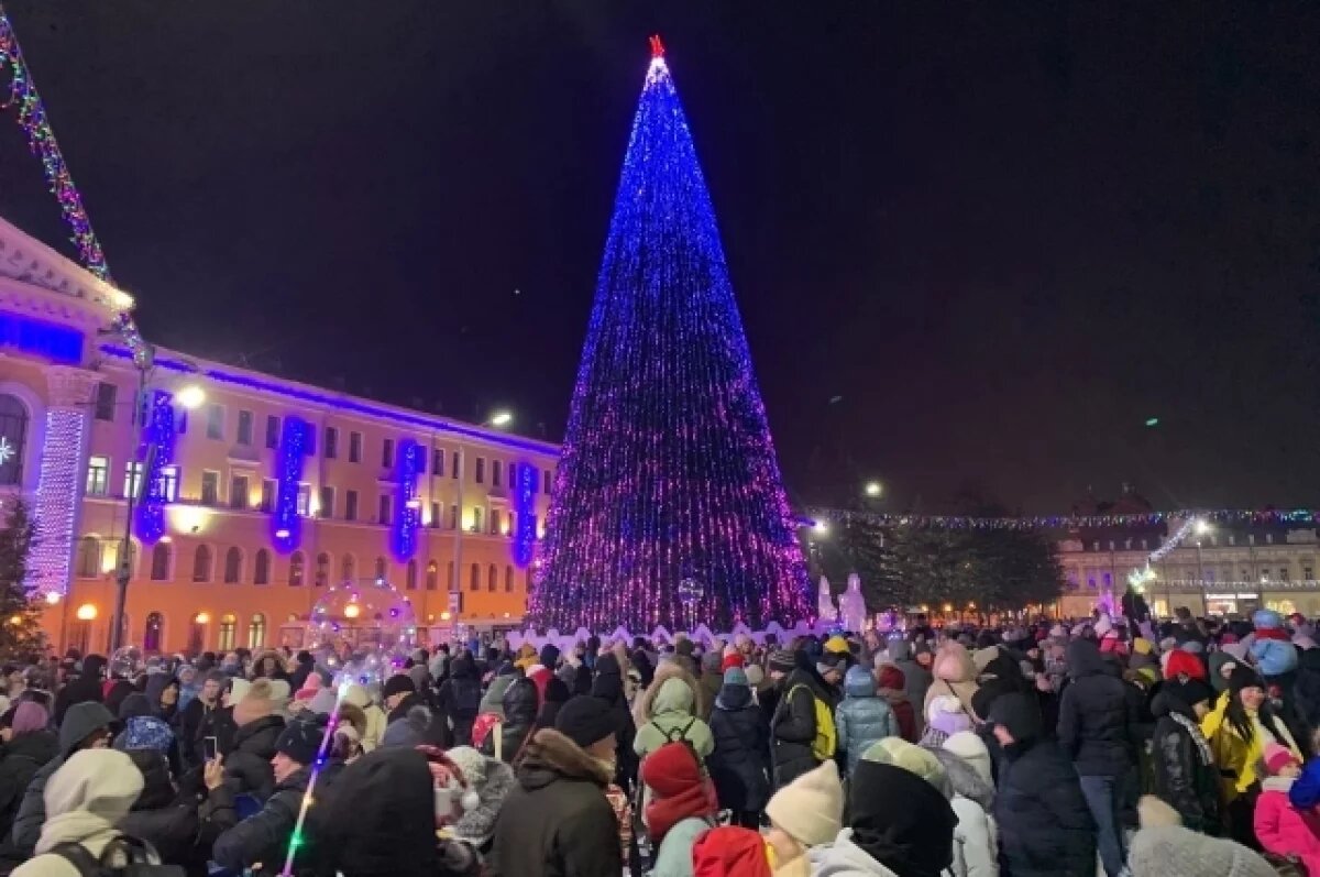    В Томске зажгли огни на главной городской елке
