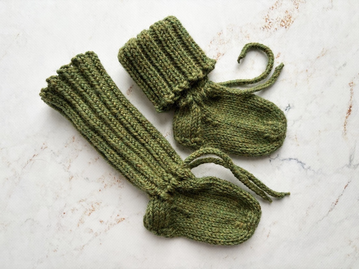 вязаные носочки