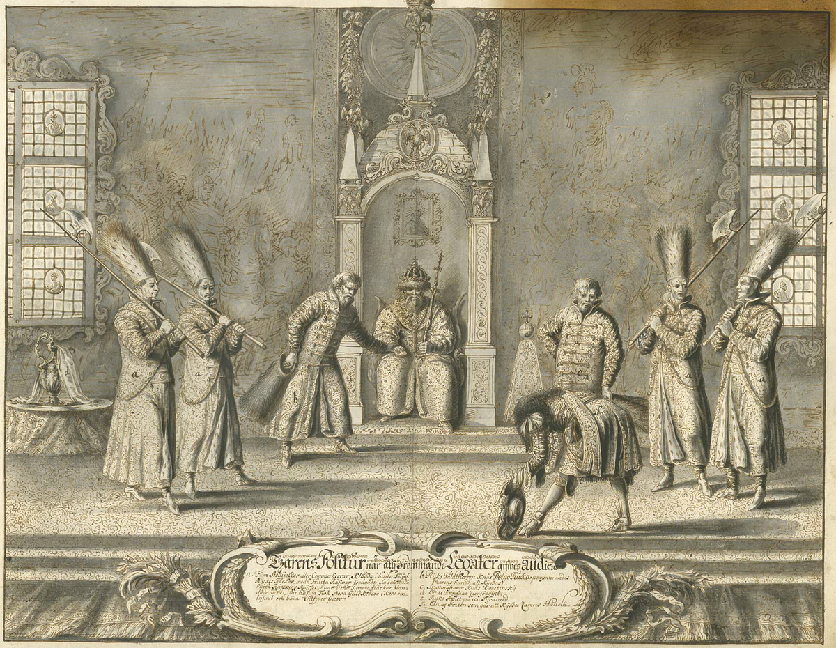 Эрик Пальмквист. "Приём царём Алексеем Михайловичем шведского посольства в 1674".