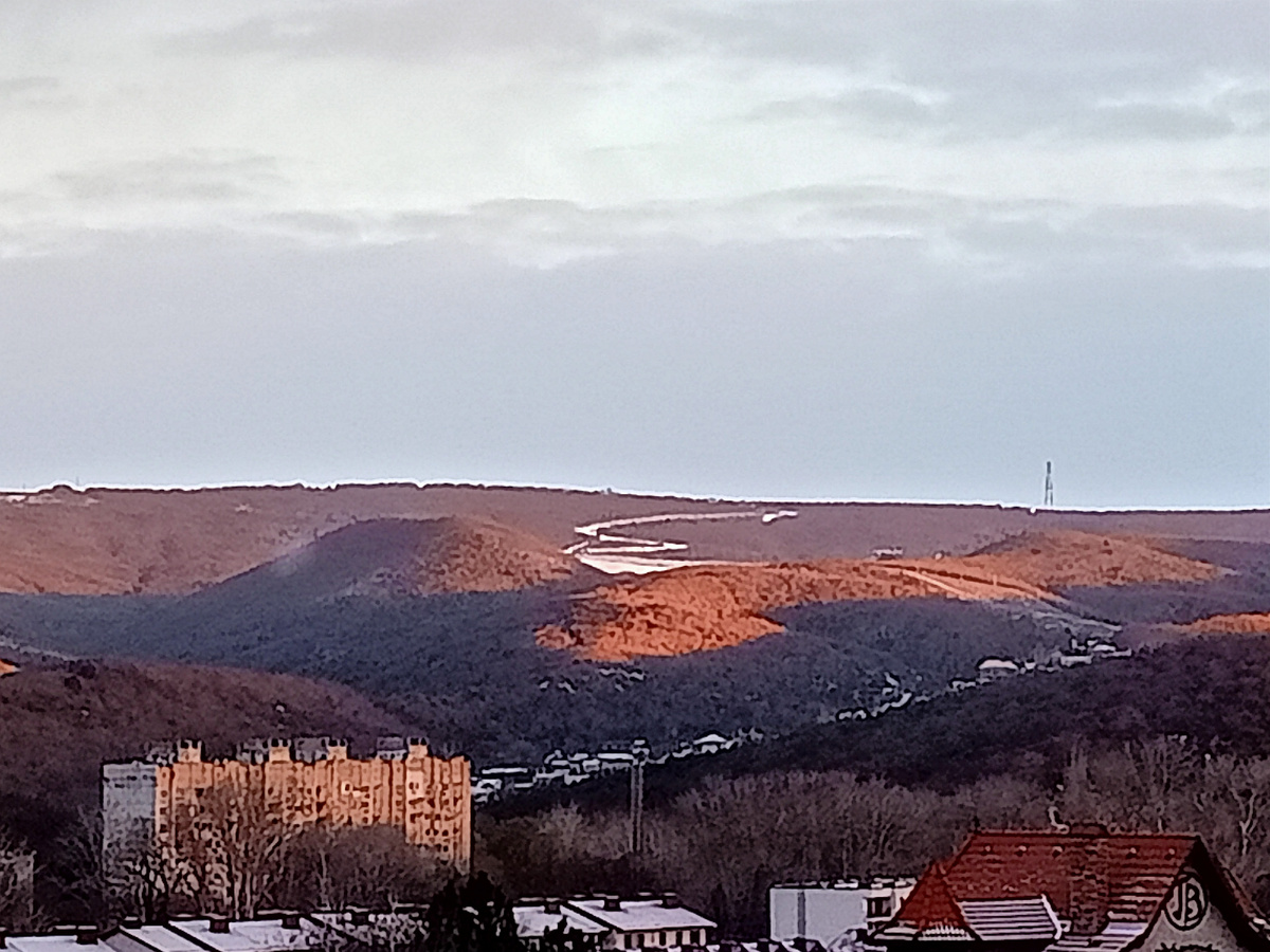 Это сегодняшний рассвет. 