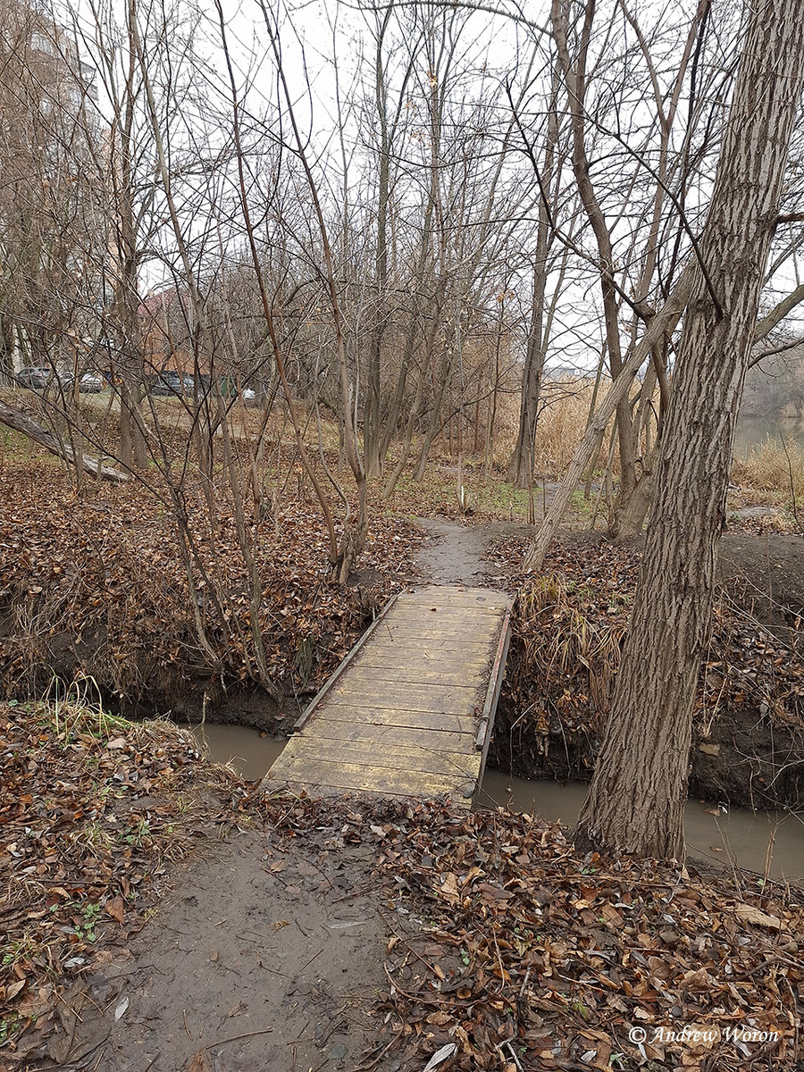 Мостик через ручей ливневки