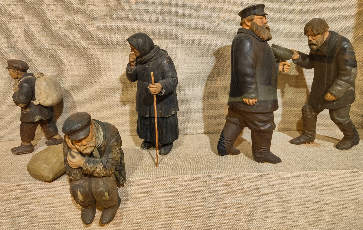 Встреча с хозяином. Скульптор И.М. Абаляев