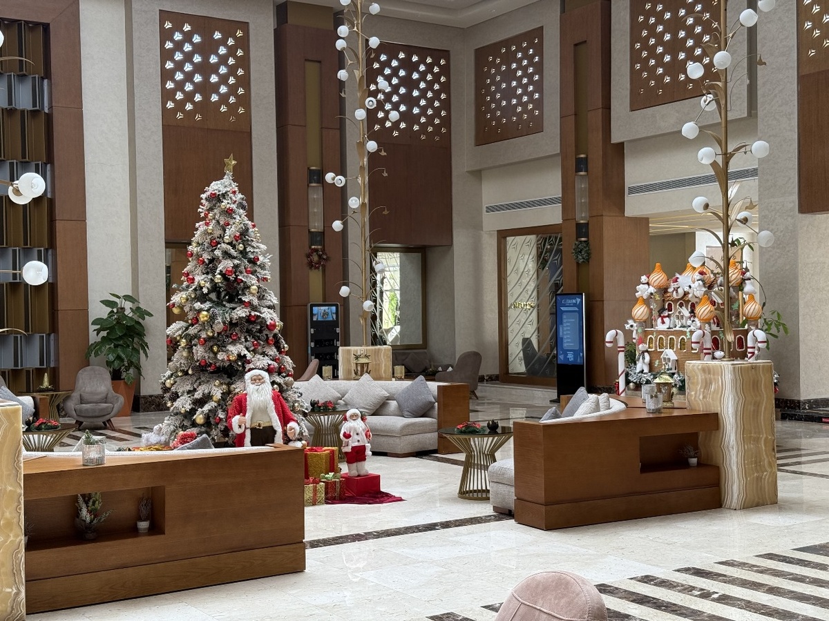 Новогодний ресепшен отеля