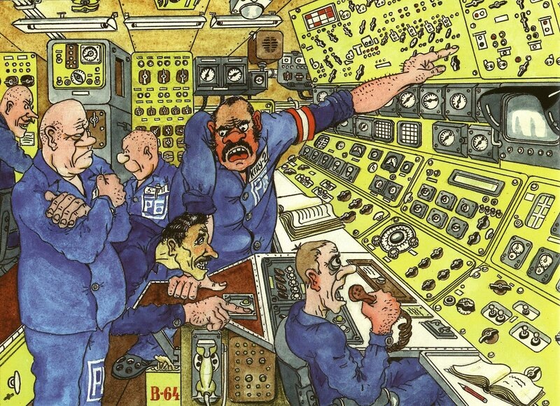 Карикатура капитана 1 ранга Каравшкина О.В.