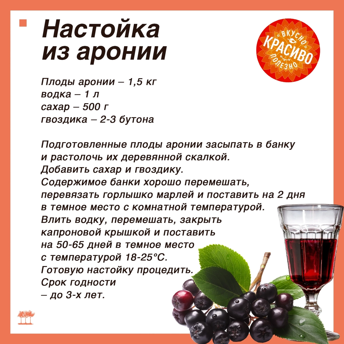 Настойка из аронии