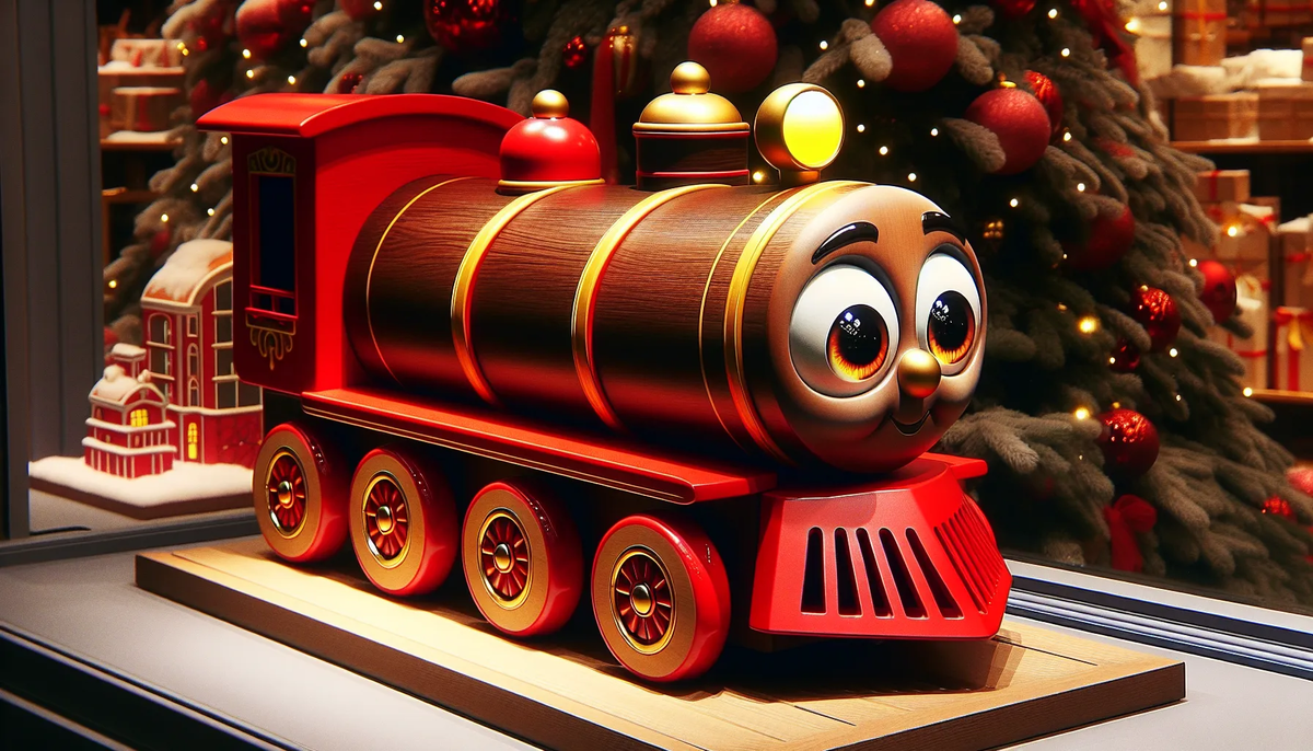 Маленький игрушечный поезд по имени Пых-Пых