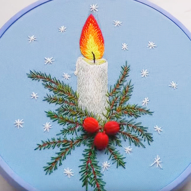    Рождественский мотив от Malina GM Embroidery   
Источник: Скриншот из видео