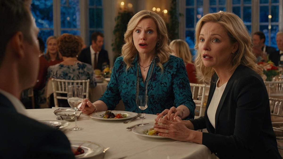 Ирина, находясь в компании гостей, неожиданно оказывается в неловкой ситуации: разговор с собеседницей слышат не только её дочь Люда и муж, но и все гости. Теперь Ирина не знает, как выбраться из этого затруднительного положения. Эмоции нарастают, и вскоре могут всплыть потайные секреты — что же произойдет дальше?