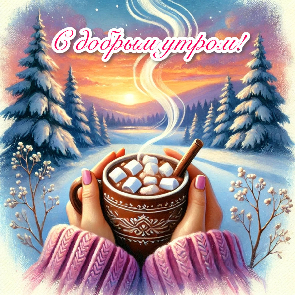 Красивые открытки "С добрым утром" для друзей и близких