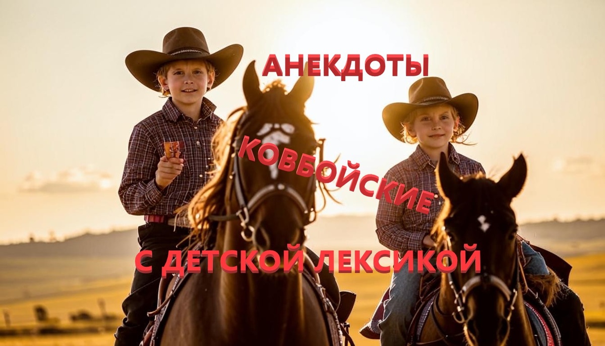 Обложка. Анекдоты ковбойские с детской лексикой