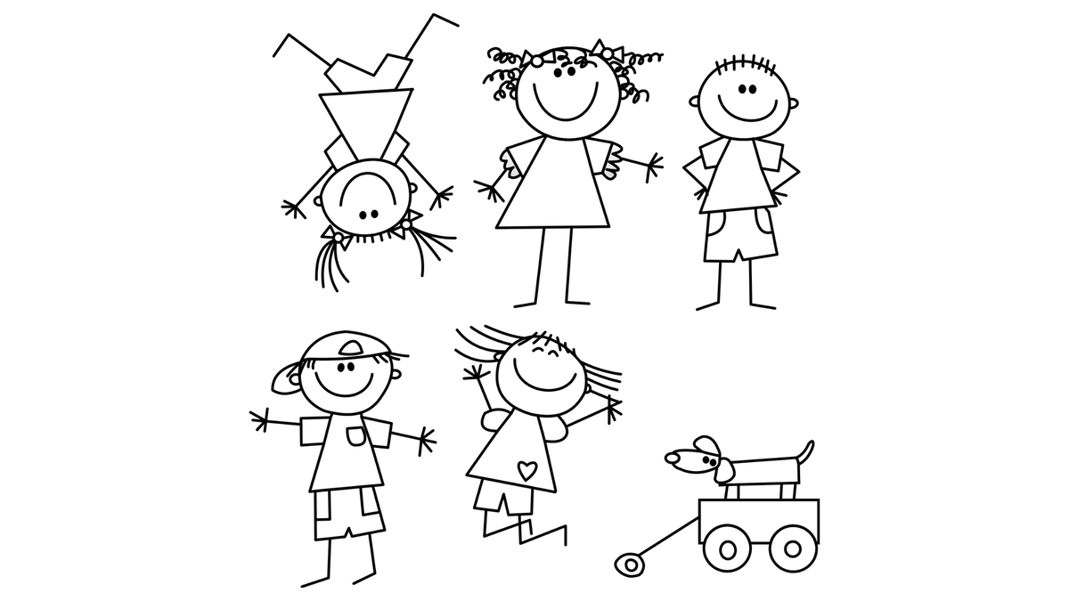 Опорная картинка может быть выполнена одним карандашом в считанные секунды, для этого не нужно художественное образование