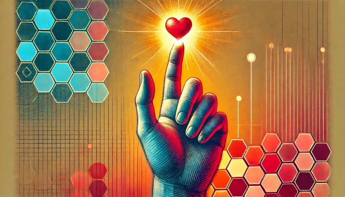 Символ любви, выраженной одним прикосновением