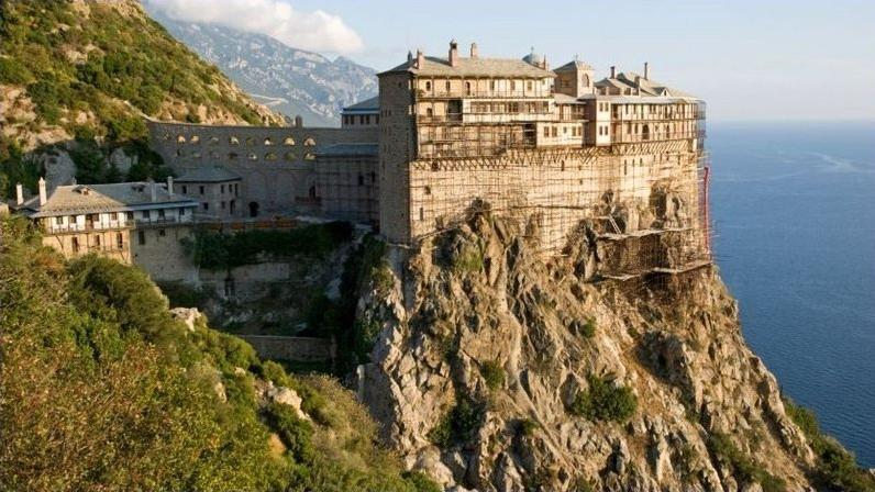 Святая гора Афон Греция. Монастырь.