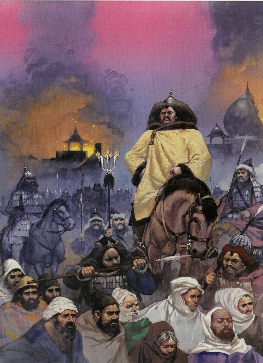 1258 год, монголы в захваченном Багдаде. Художник: Angus McBride
