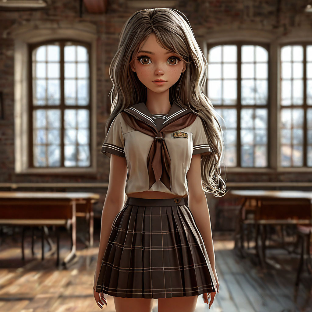 Примерно так выглядела Олеся И. в 14 лет