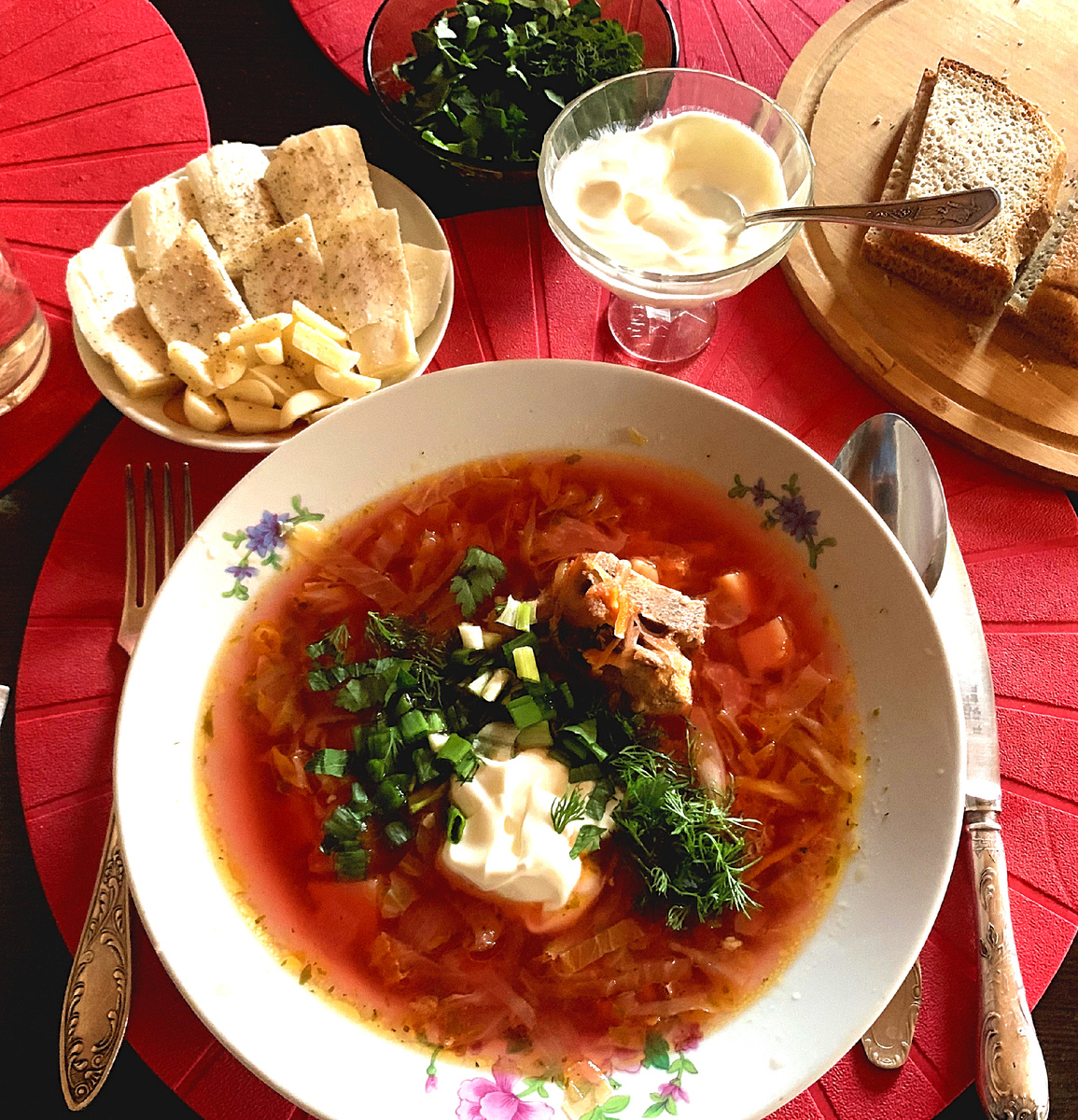 Борщ из нашей заготовки