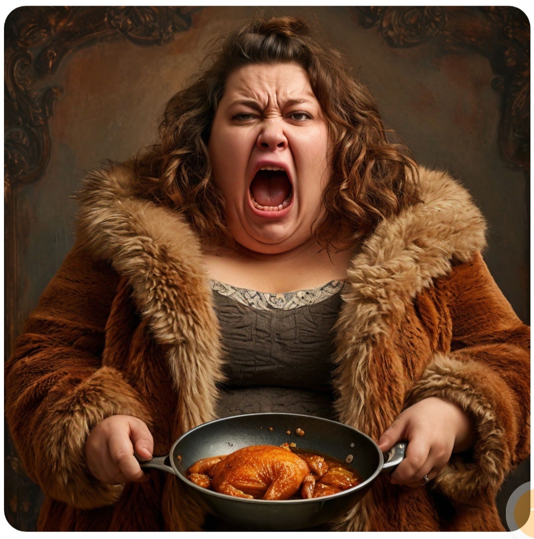 Елизавета Собакина в гневе. Картинка нарисована нейросетью Шедеврум.