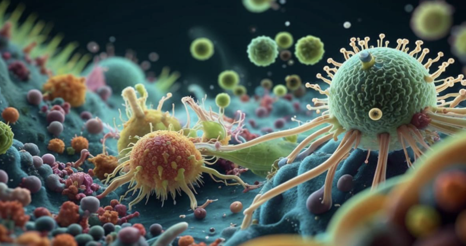 Визуализация бактерий в микро мире